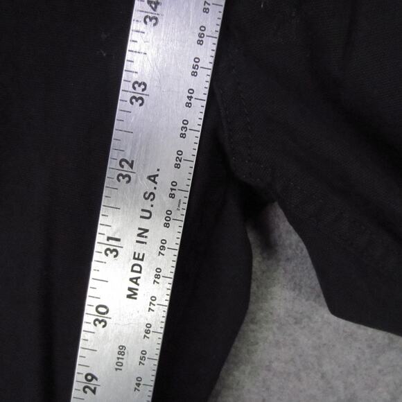 Eddie Bauer Pants Mens 32x34 Black Canvas Utility Workwear 1751319 Pockets - Picture 3 of 8